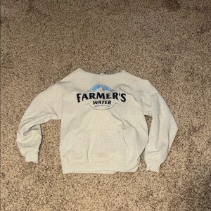 Farmer's Water Gray Sweatshirt